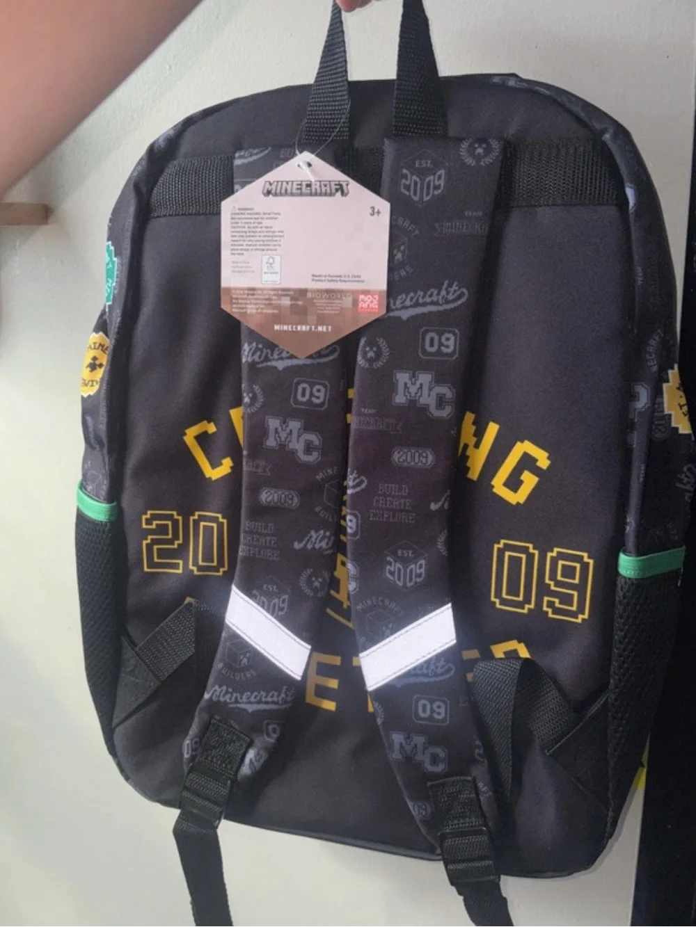 Boys Green & Black Backpack